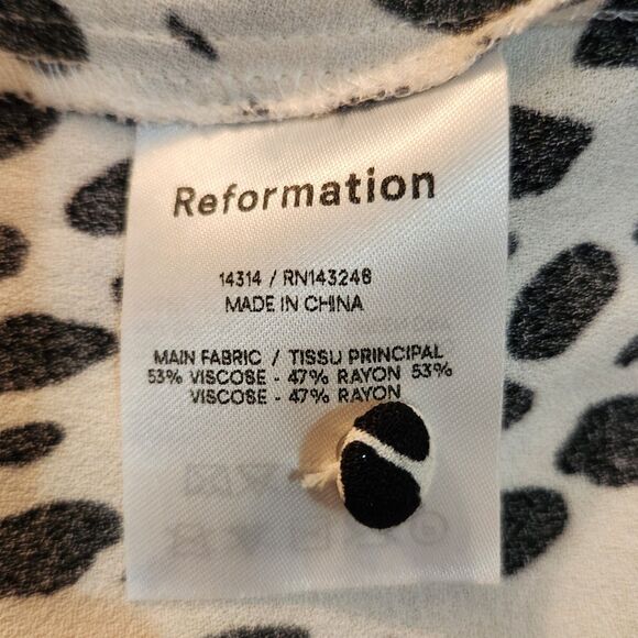Reformation Alessi Dress in Cheetah, L/S Animal Print Midi Dress with Slit Sz 2 - Picture 14 of 14
